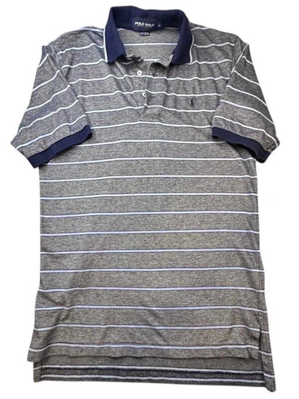 Polo Golf Ralph Lauren Striped Polo Shirt M Champion Golf Club